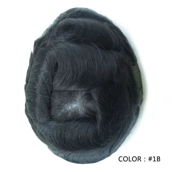 Full cap / #NC / 6inches BIO FW 6" Knotted Full Polyskin PU Human Hair Wig for Women Natural Straight