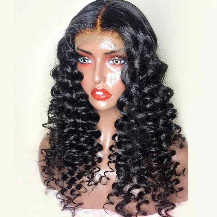 Full Cuticle Aligned Pre Plucked Curly Wave Bleached Knots Burmese Human Hair Invisible Transparent HD Lace Front Wigs