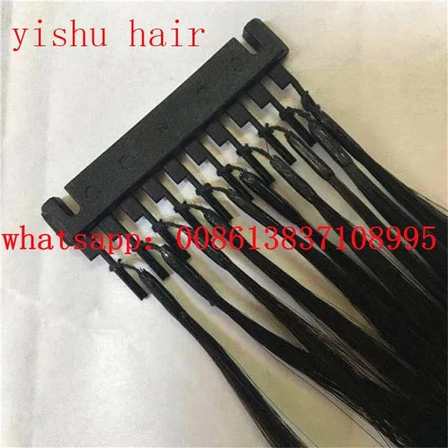 Full cuticle aligned remy hair 28inch,613# blonde 0.8gr/beam 6D Human Hair extension