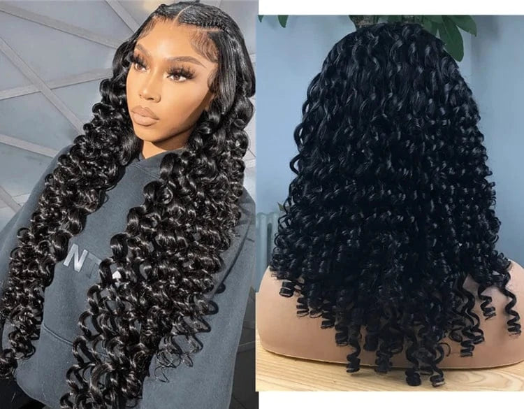 Fumi wig / 24 Inches Lenaqueen Burmese Curly Hair Wig 4X4 13X4 Density 180% Wigs Human Hair Lace Front Brazilian Long Length Natural wig human hair