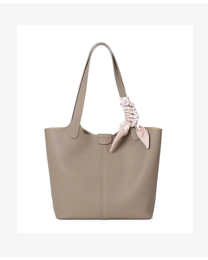Genuine Leather Designer Luxury Bag Large Capacity Fashionable Casual Shoulder Bag Commuting work handbag for women office