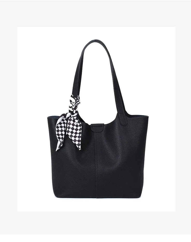 Genuine Leather Designer Luxury Bag Large Capacity Fashionable Casual Shoulder Bag Commuting work handbag for women office
