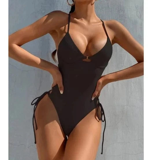 Girls Swimwear Women Bandage One Piece Swimsuit Bikini Bodycon Bathing Suit Women Monokini Beachwear