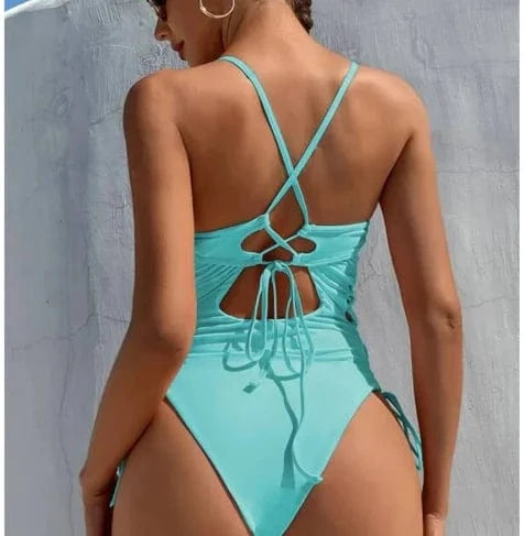 Girls Swimwear Women Bandage One Piece Swimsuit Bikini Bodycon Bathing Suit Women Monokini Beachwear