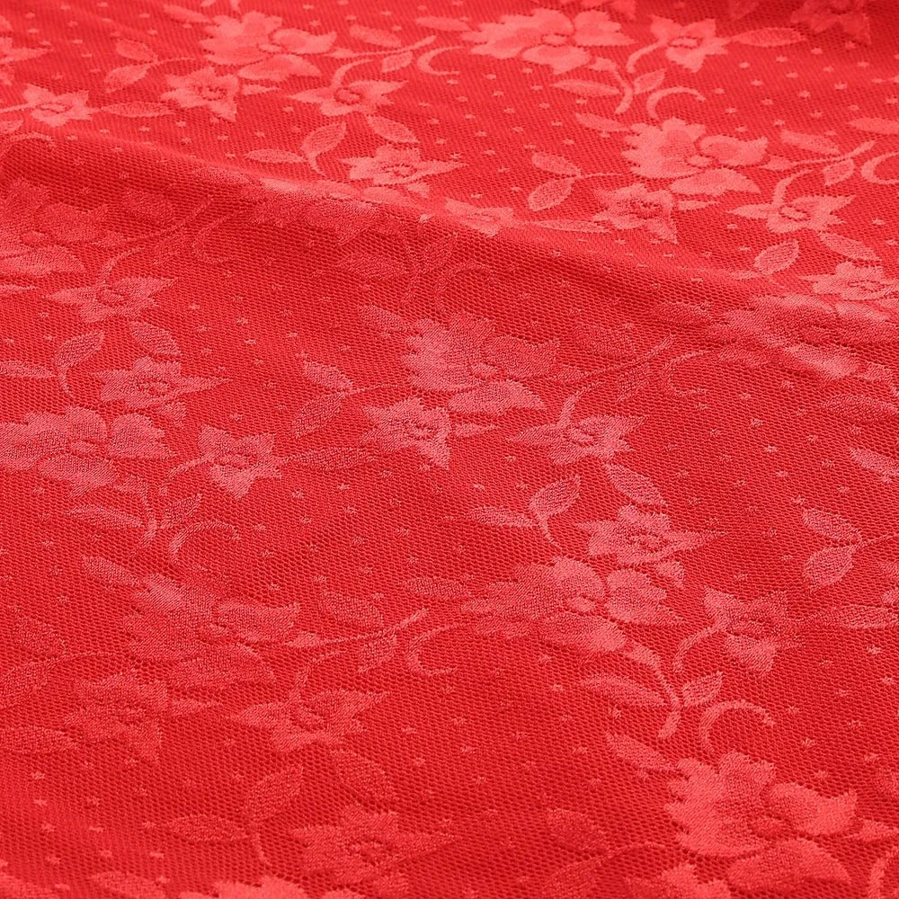 Glamorous Women's Red Strapless Retro Style Maxi Dress with Lace Chiffon Scarf Embellishment Bodycon Fit for Party Evening Event