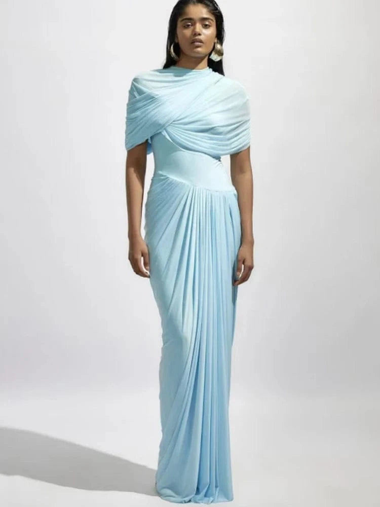 Glamorous Women's Silver Sequin High Neck Long Sleeve Mini Dress Sparkling Party Wear Fashionable Eye-catching Choice