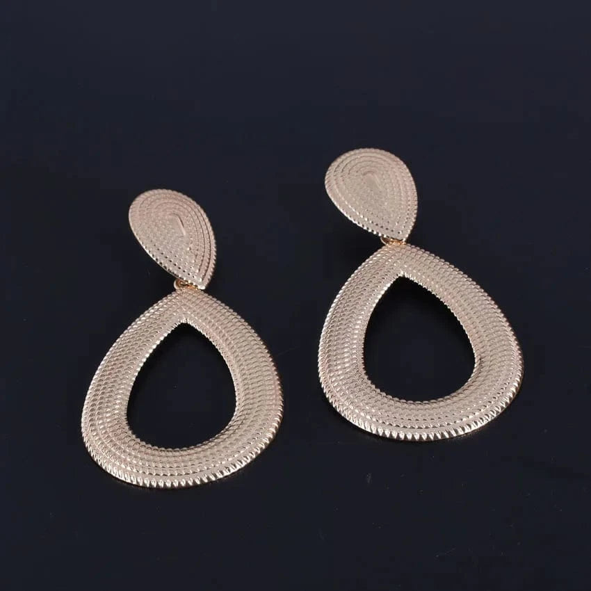 Gold 20155-13 Fashion Statement Earrings Geometric Round Earrings For Women Hanging Dangle Earrings Drop Earing Modern Female Jewelry