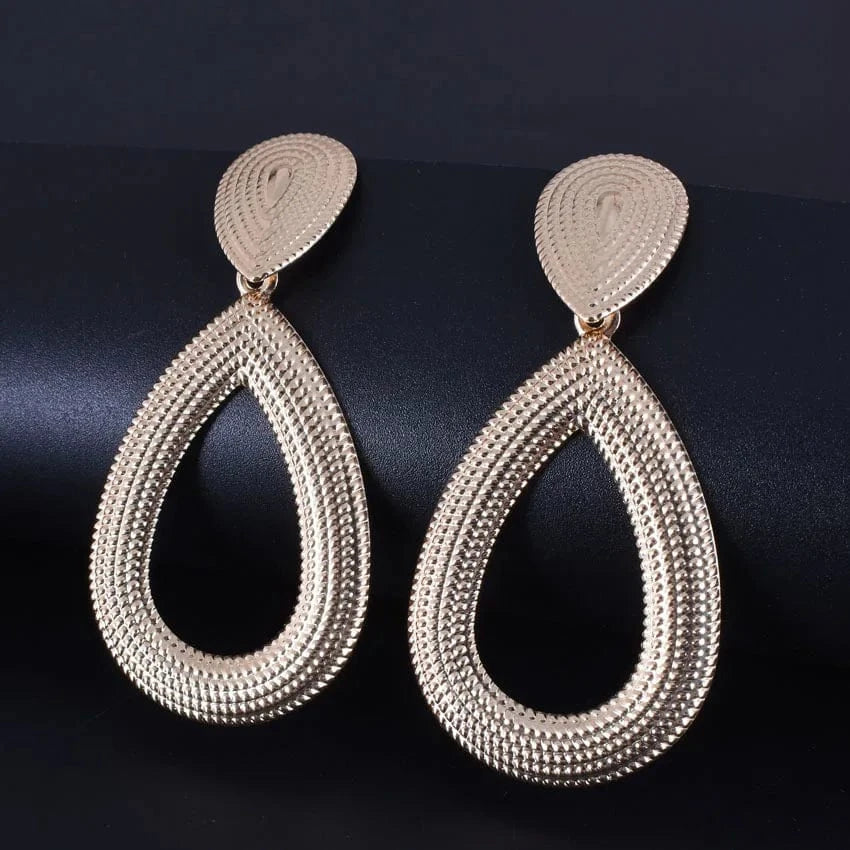 Gold 20155-13 Fashion Statement Earrings Geometric Round Earrings For Women Hanging Dangle Earrings Drop Earing Modern Female Jewelry