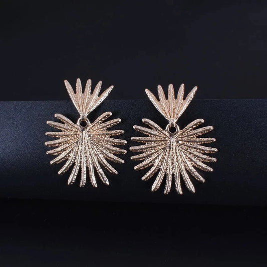 Gold 20155-8 High Quality Gold Plated Trendy Women Earrings Exaggerated Statement Earrings