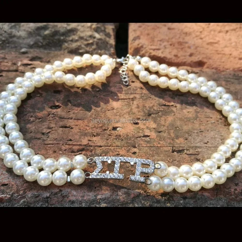 Gold and Royal Blue Stretch Bead Bracelet Greek Symbol Sigma Gamma Rho Sorority Shield Charm Costume Bracelets Jewelry