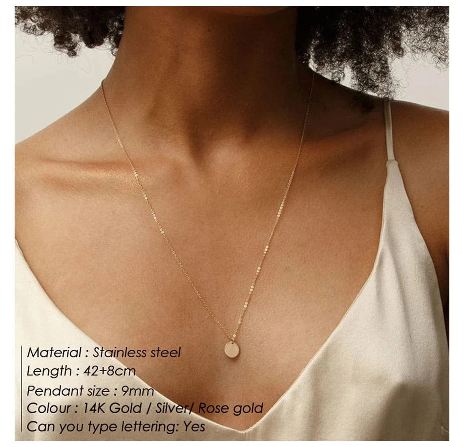 Gold Choker Cuban Link Chain Necklace Set