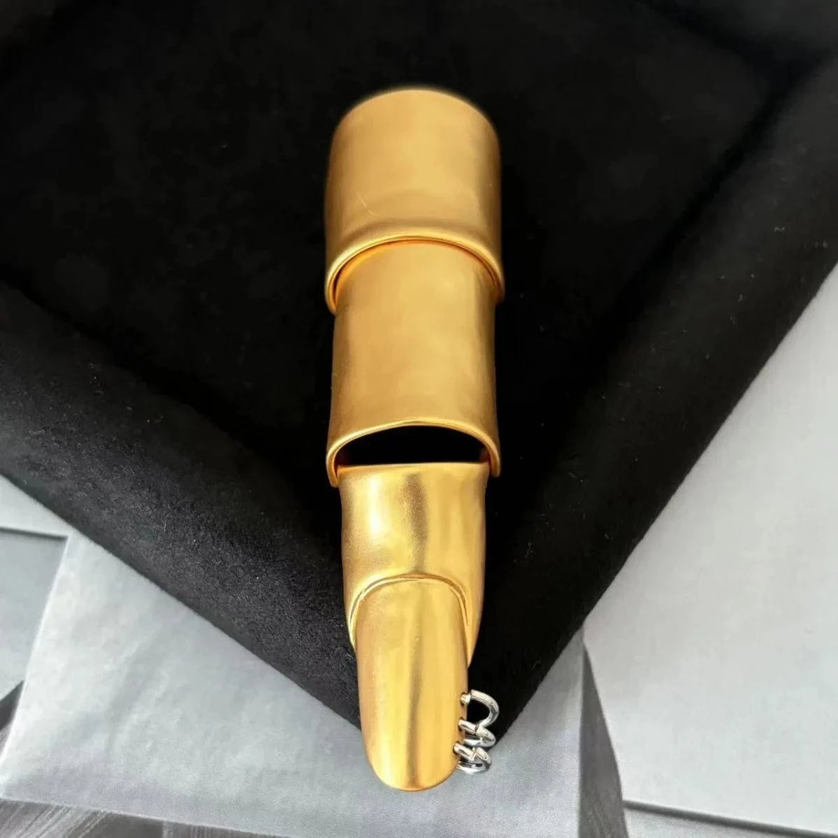 Gold Color Open Finger Nail Ring