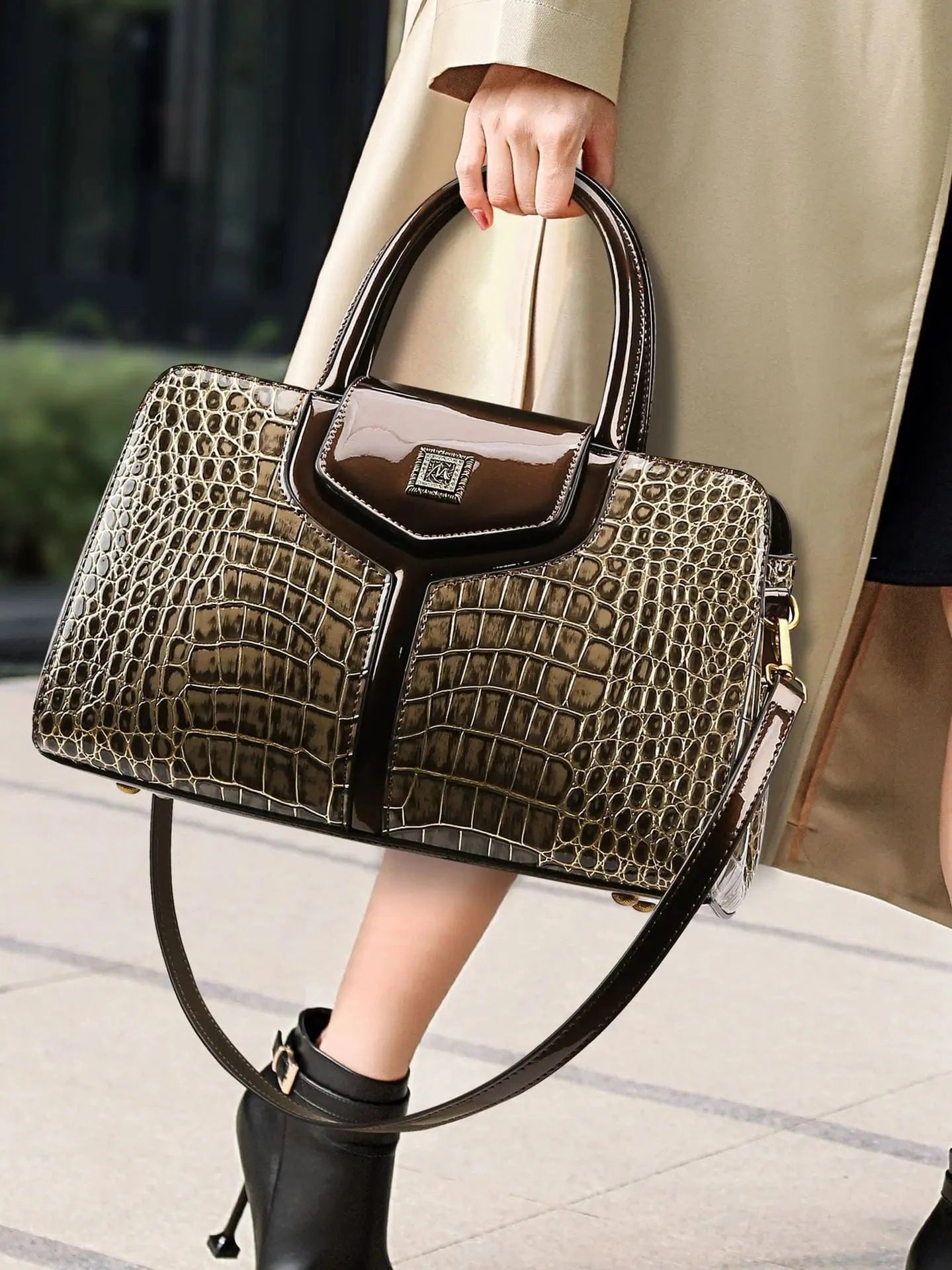 Golden 2ndr Brand Fashion Ladies Pu Leather Handbag Custom Logo Woman Bags Luxury Shoulder Tote Hand Bags