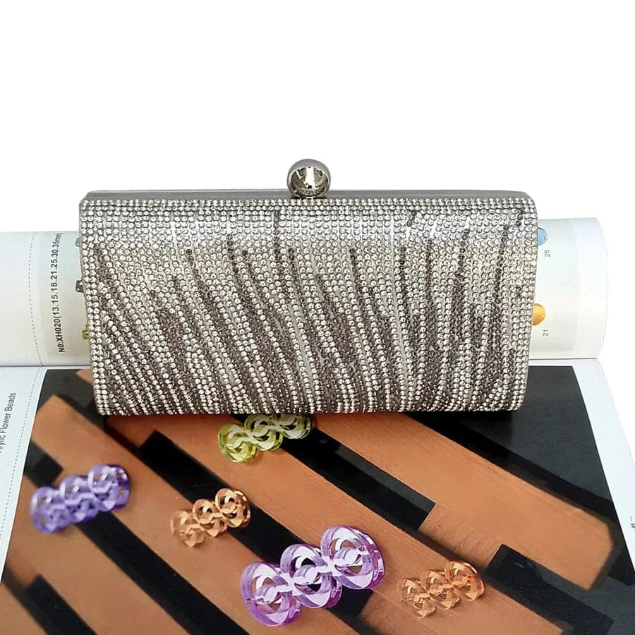 Golden Evening clutch Bag Ladies Party Diamond-studded Shiny Clutch Wrist Bag Handbag For Women gold clutch bag