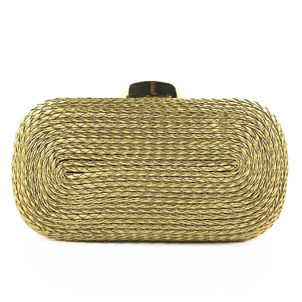 Golden Luxury New Design Evening Clutch Crystals Rhinestones Prom Bag Fancy Handbags Purse Wedding Party Bag