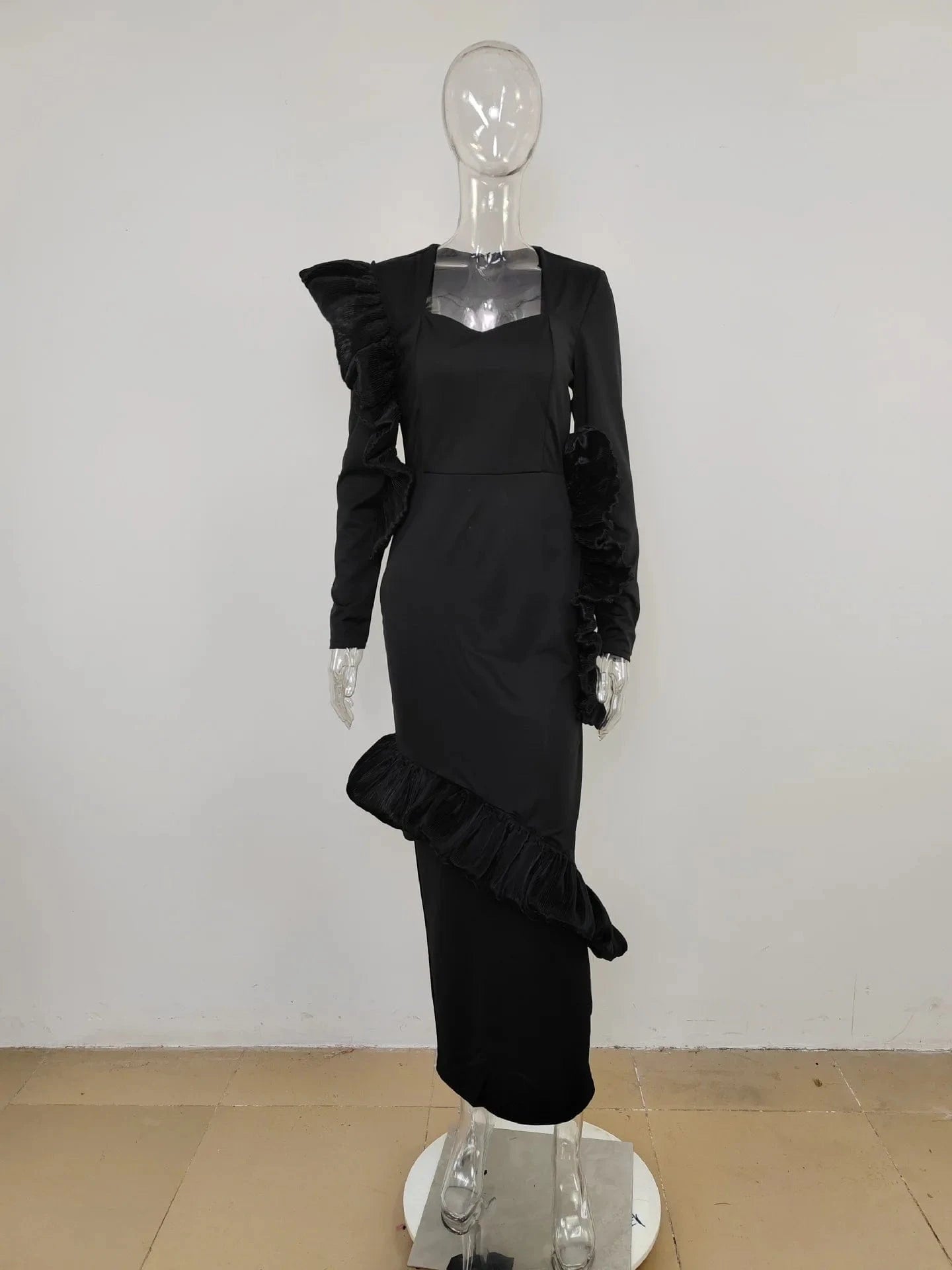 Good Quality Brand Sexy Elegant Casual Celebrity Outfits Women Black Dresses Elegant Women Evening