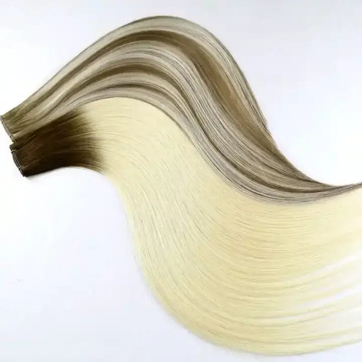 Goodluck 2024 Human Hair Supplier Russian Thin Invisible Genius Weft Hair Extensions Double Drawn Human Hair Genius Weft