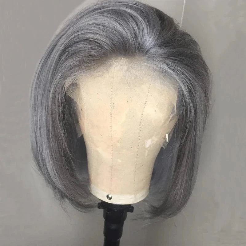 gray Color Bob Lace Front Wigs Human Hair Wholesale 613 Blonde Blue Red Grey Green Ombre Short Bob Wigs For Black Women