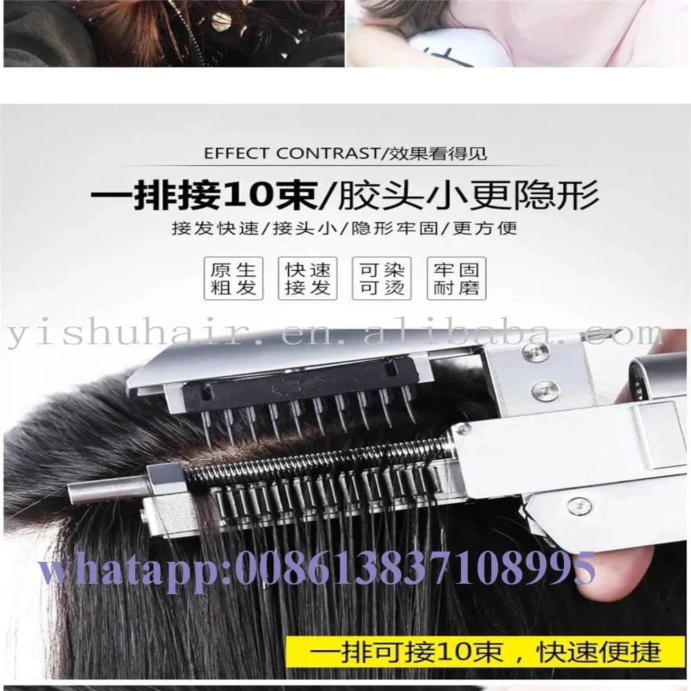 Gray hot selling 6D make up hair machine with 6D virgin hair extension hot sell all over the world