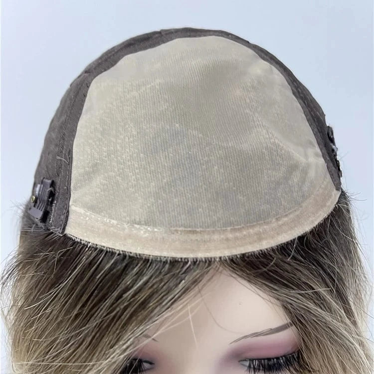 Greathairgroup Women Hair Pieces Remy Human Hair For Women Topper Hand-made Silk Base Topper