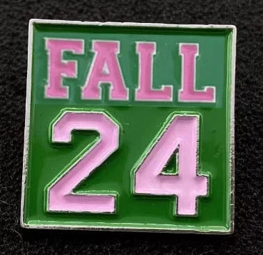 Greek Sorority Delta Aka Green And Pink Spring 25 Brooch Pin Zeta Square Red And White FALL 24 Lapel Pin Jewellery Brooches