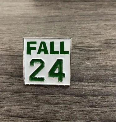 Greek Sorority Delta Aka Green And Pink Spring 25 Brooch Pin Zeta Square Red And White FALL 24 Lapel Pin Jewellery Brooches