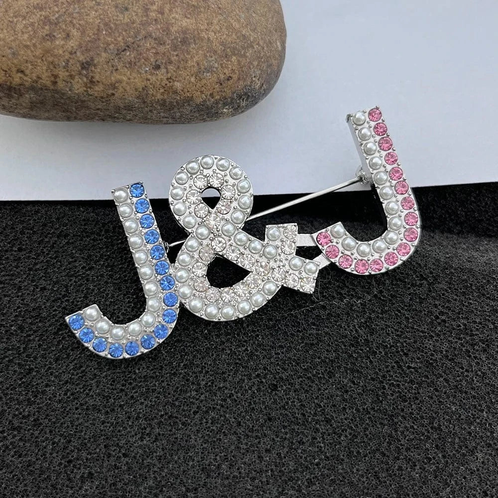 GREEK symbol brooch / 03 / As shown in the figure Greek Sorority letters Jack and Jill brooch Pin Silver Plated Women Accessories gift