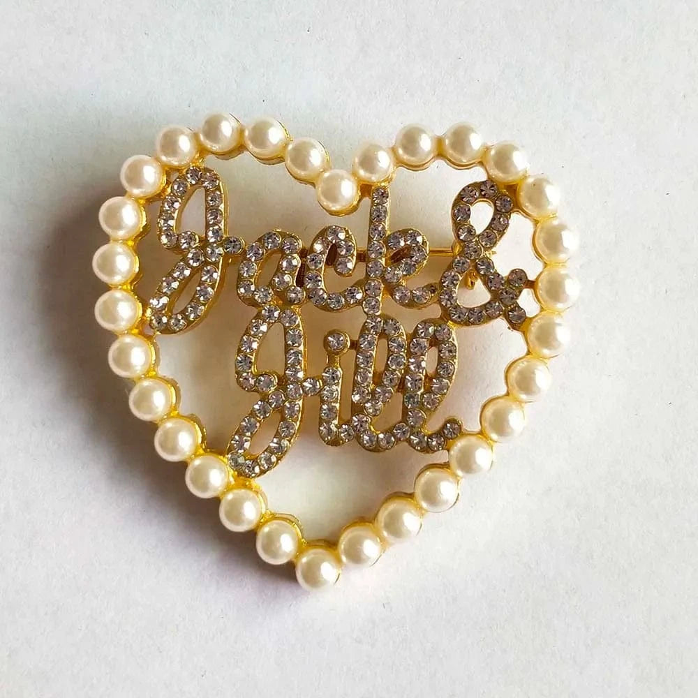 GREEK symbol brooch / 05 / As shown in the figure Greek Sorority letters Jack and Jill brooch Pin Silver Plated Women Accessories gift