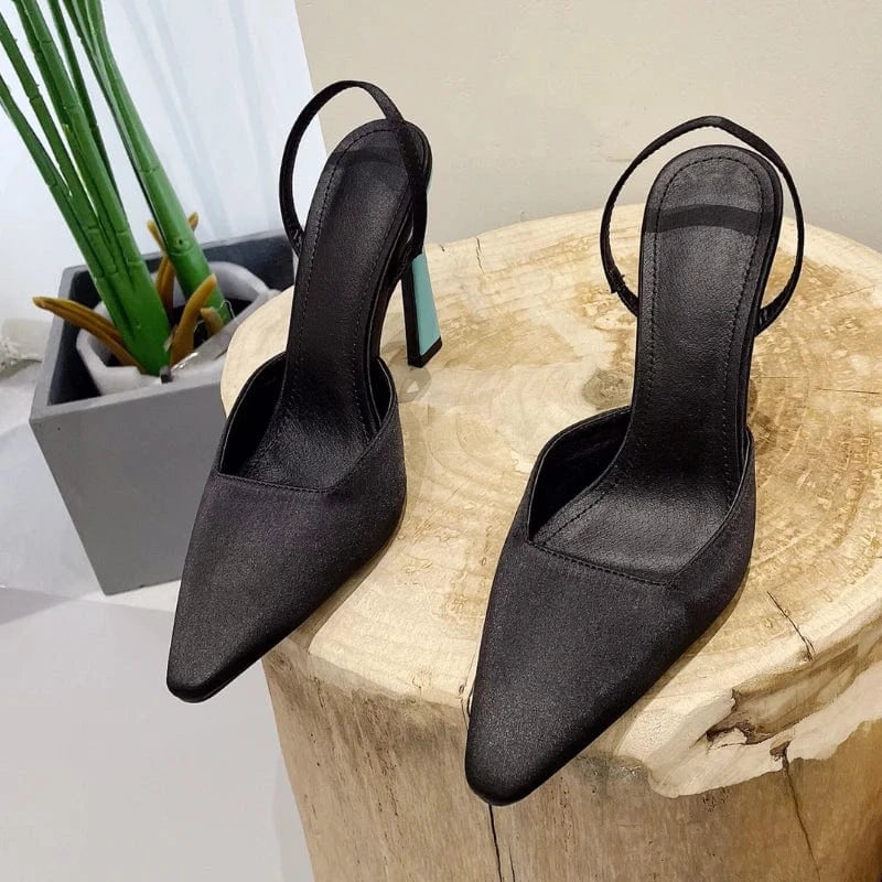Green Color Zapatos-Femenin Metal Fashion Ankle Strap Sandals Sexy Women High Heel Shoes