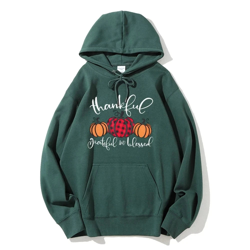 green / L Halloween Pumpkin Graphic Hoodie Casual Drawstring Design Thermal Top Long Sleeve Multi Pocket Sweatshirt Fashion Sweater Autumn