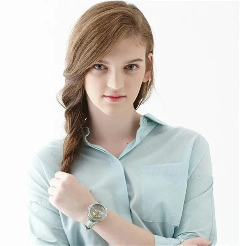 green M:N: Brand Fashion Watch Ladies Luxury Hand-made 3D Bird Girl Gift Quartz Wristwatches Waterproof Luminous for Women Reloj Mujer