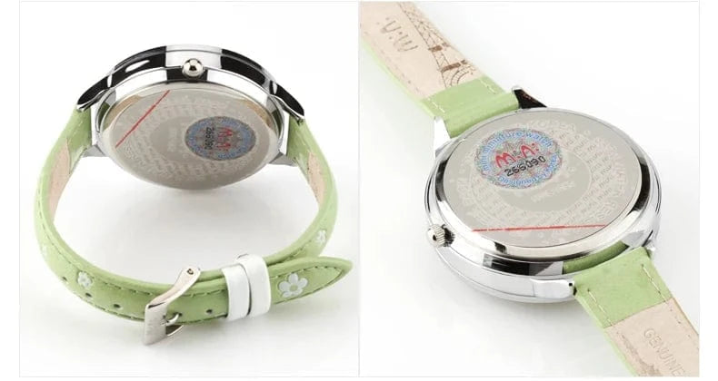 green M:N: Brand Fashion Watch Ladies Luxury Hand-made 3D Bird Girl Gift Quartz Wristwatches Waterproof Luminous for Women Reloj Mujer