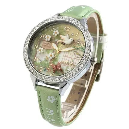 green M:N: Brand Fashion Watch Ladies Luxury Hand-made 3D Bird Girl Gift Quartz Wristwatches Waterproof Luminous for Women Reloj Mujer