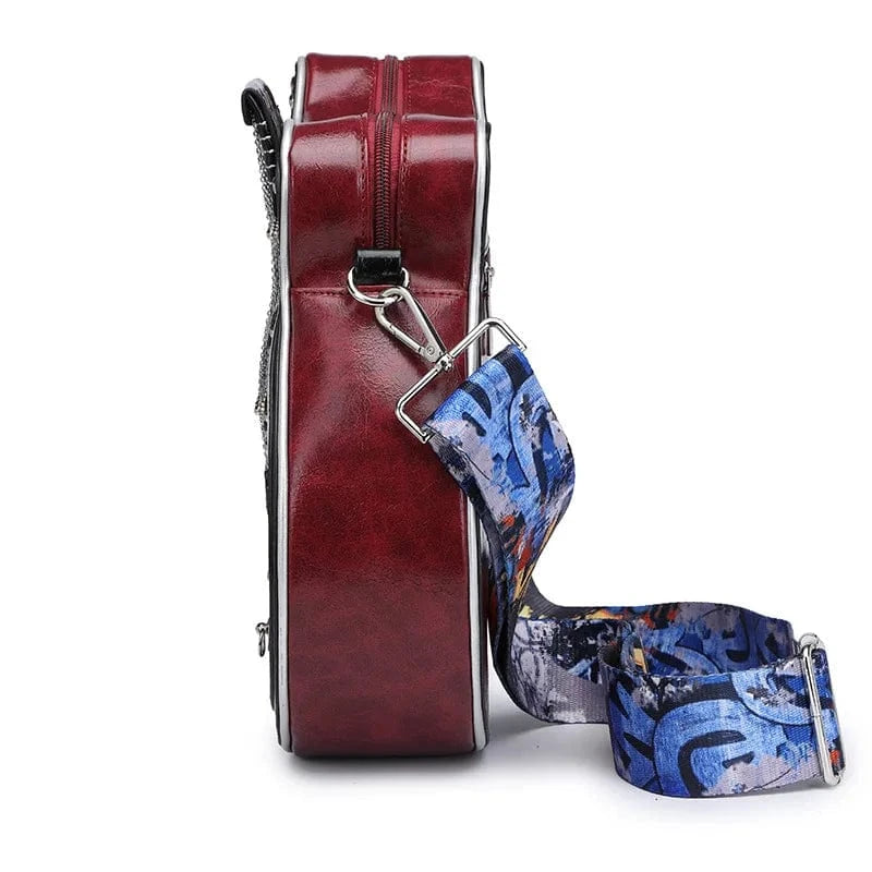 Guitar Shaped Unique Purses for Women Y2K Punk Creative Luxury Crossbody Bags Leather Novelty Handbags 2024