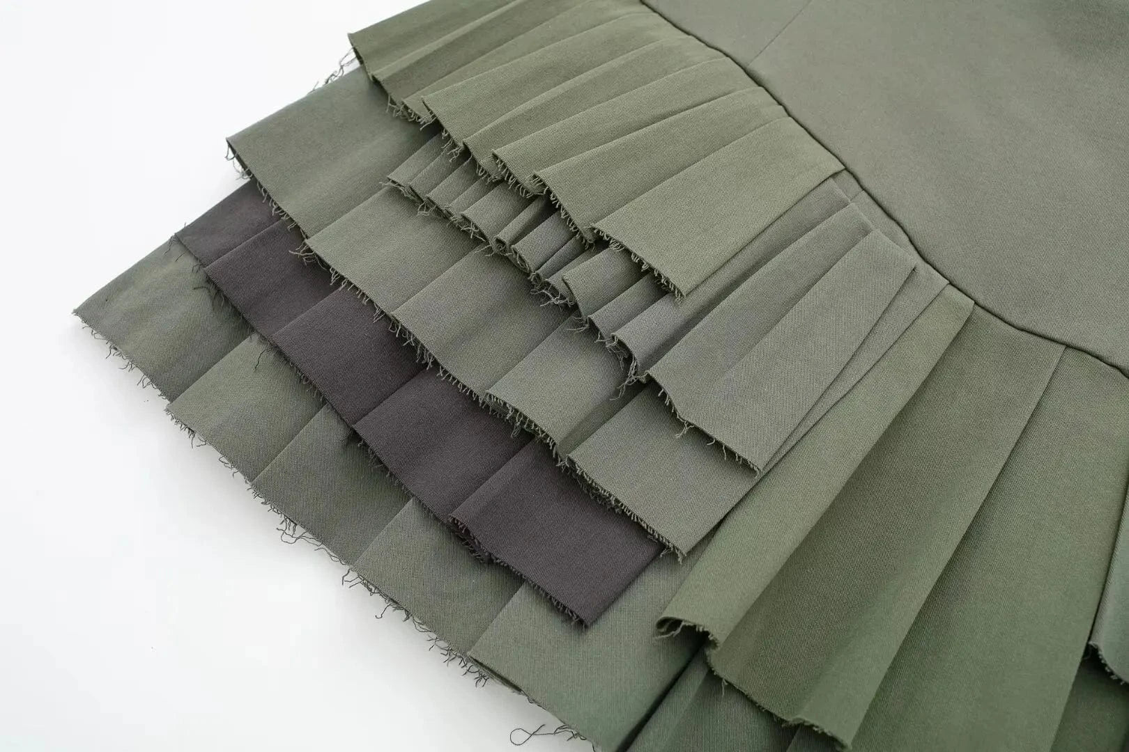 GX0265 Fashion 2024 summer boutique clothing women unique dresses sleeveless ruffle design square neck mini irregular dress