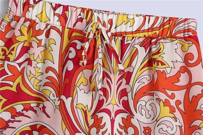 GX6035 Good Quality 2024 Spring Casual Outfit Women Ladies Chic Suit Loungewear Long Sleeve Shirt and Shorts 2 Piece Sets