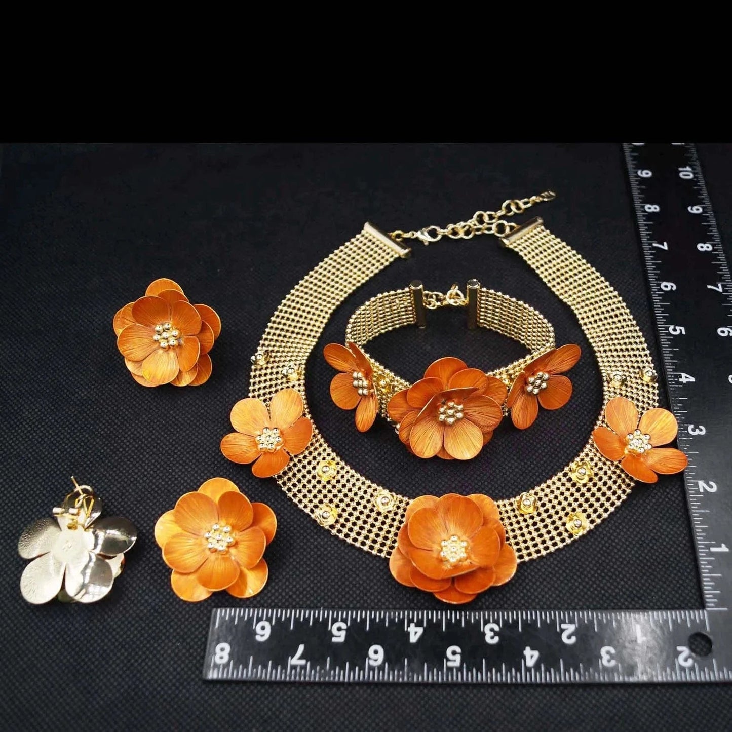 H20173 New Design 2023 Jewelry Set Necklace 24k Gold Plated Brazilian Jewelry For Women Men High Quality African Jewelry Sets Earrings