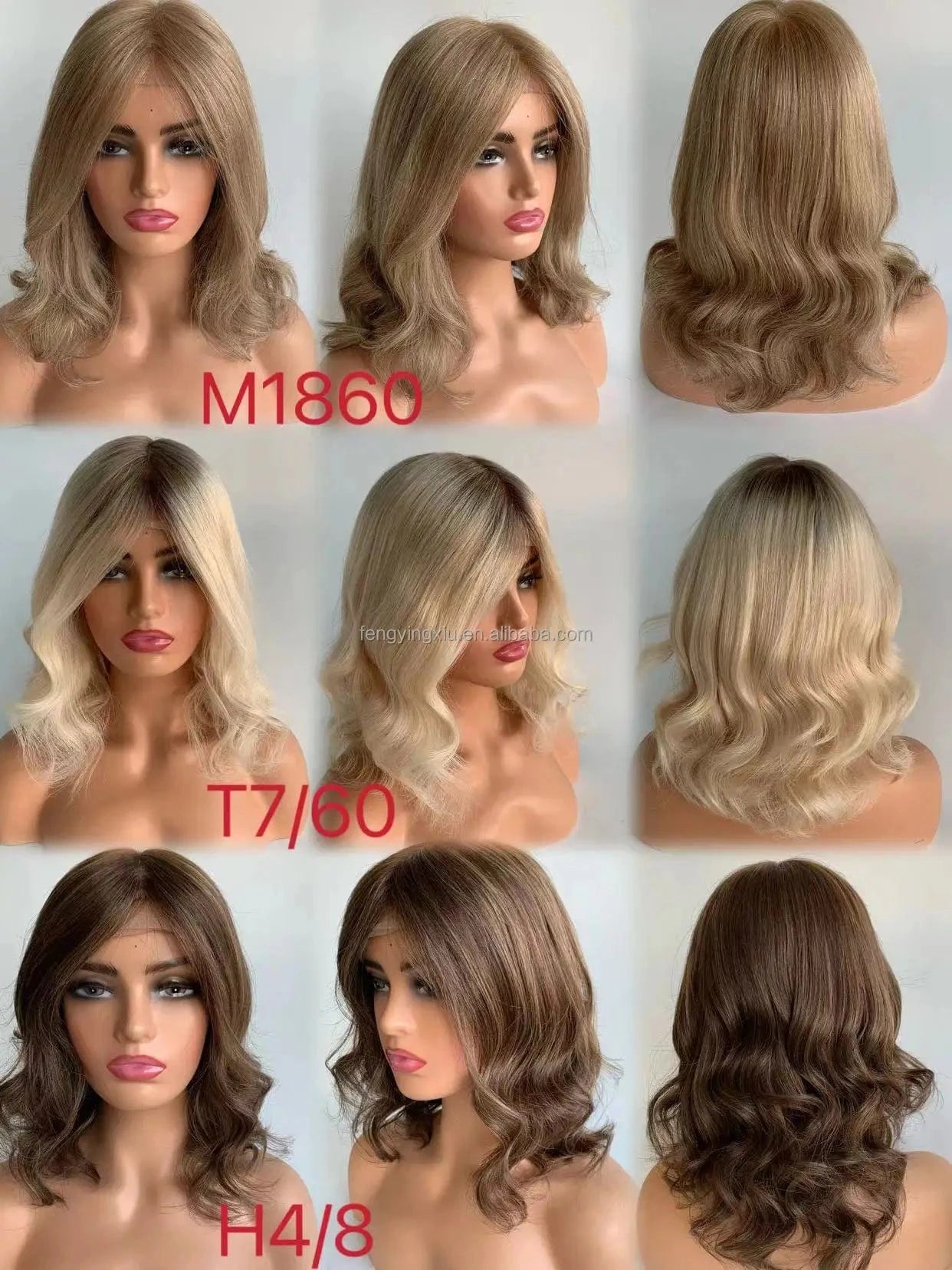 #H4/8 / 12 Inches Ready To Ship M16/60 Color Silk Wig Silicone Cap Medical Wig Alopecia Hair Loss Medical Wigs European Virgin Hair