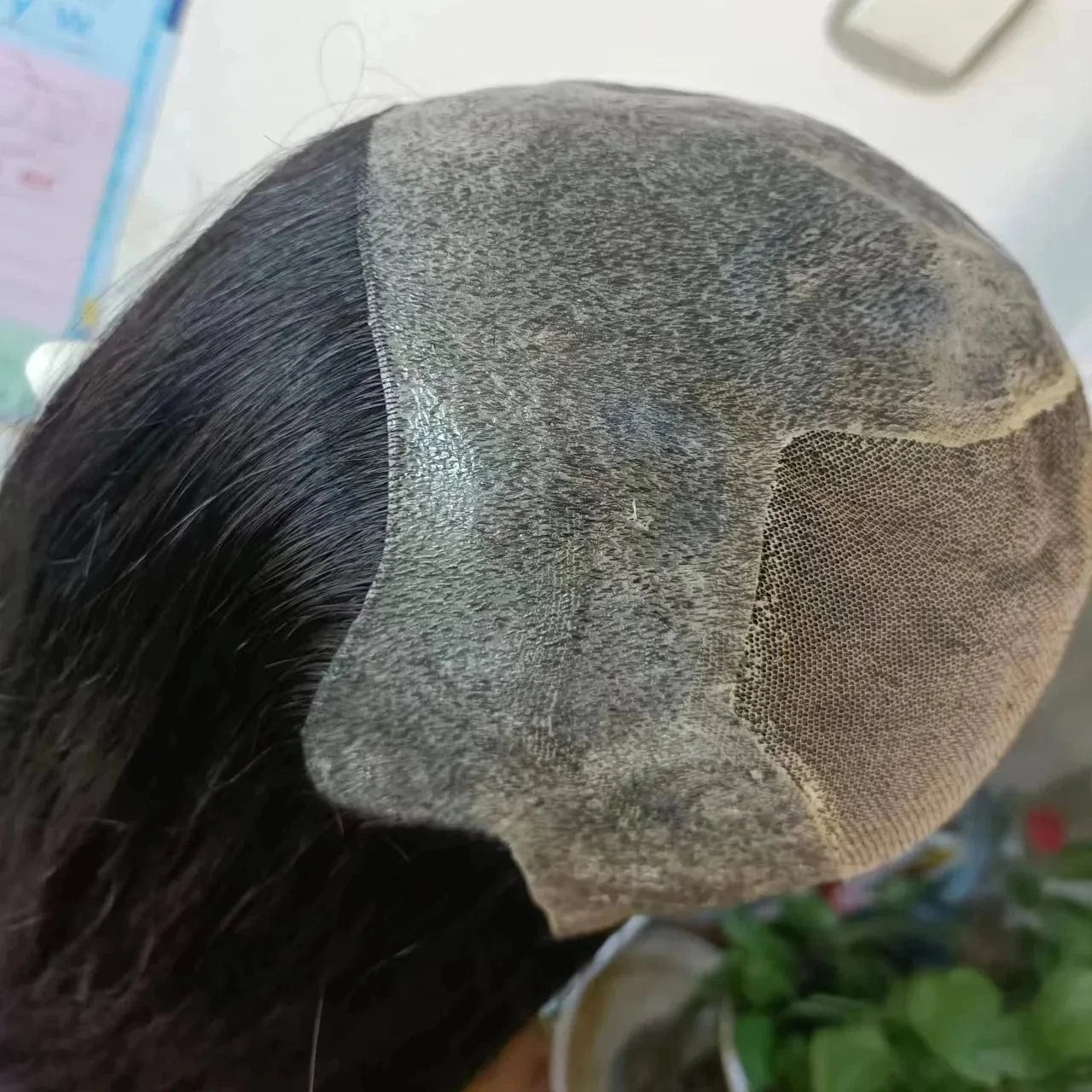 Haizhixiu Band Custom-made 12-20inch Long Human Hair Topper Pu for Women in Black Colour Human Hair Wigs