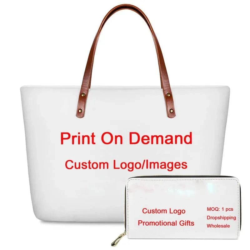 Handbag Custom ALZ21 / M Customized Printed Handbag Set