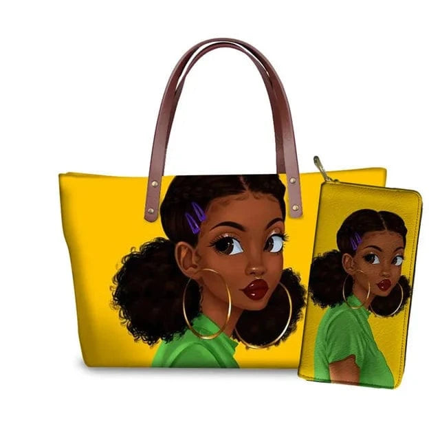 Handbag Customized Printed Handbag Set