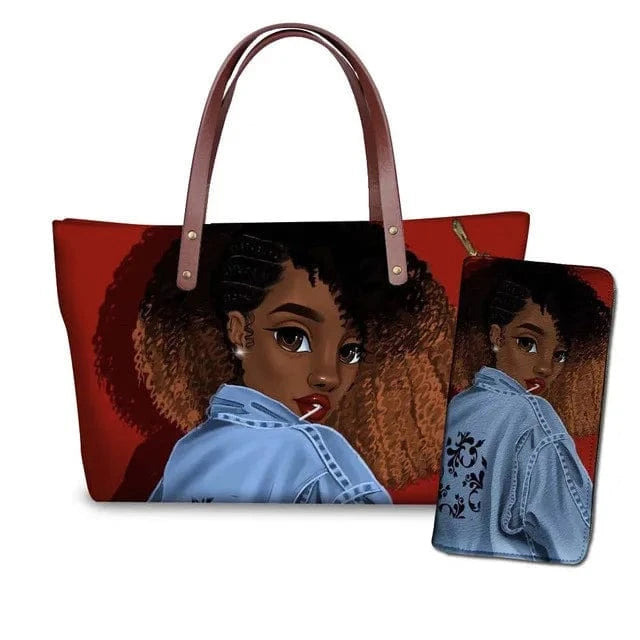 Handbag Customized Printed Handbag Set