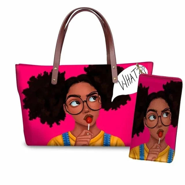 Handbag Customized Printed Handbag Set