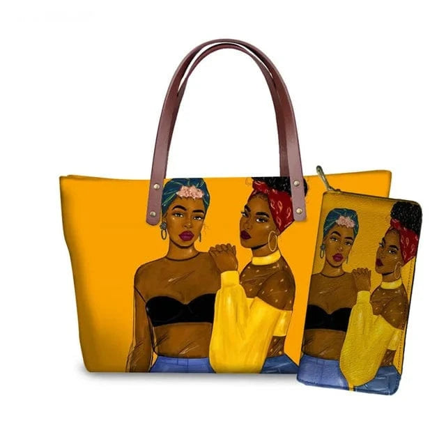 Handbag Customized Printed Handbag Set