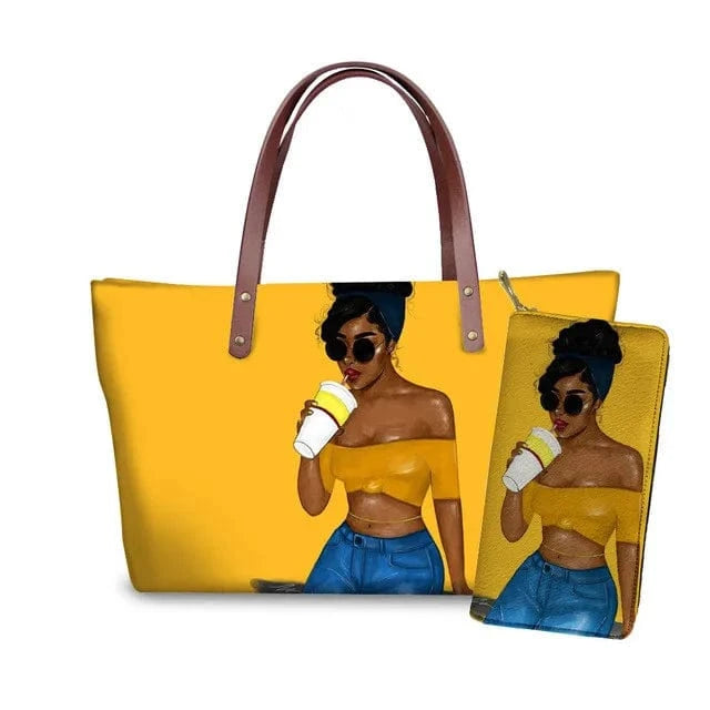 Handbag Customized Printed Handbag Set