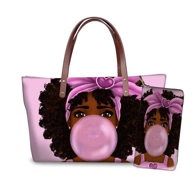 Handbag Customized Printed Handbag Set