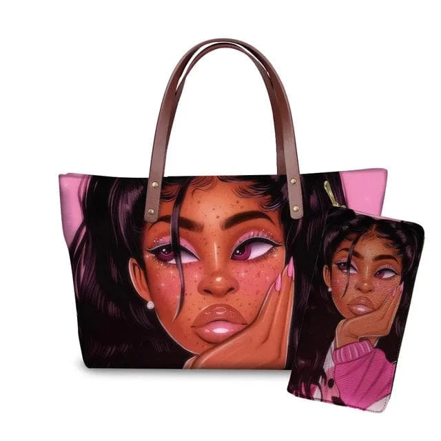 Handbag Customized Printed Handbag Set
