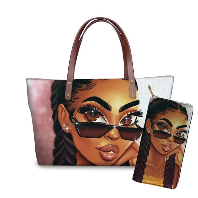 Handbag Customized Printed Handbag Set