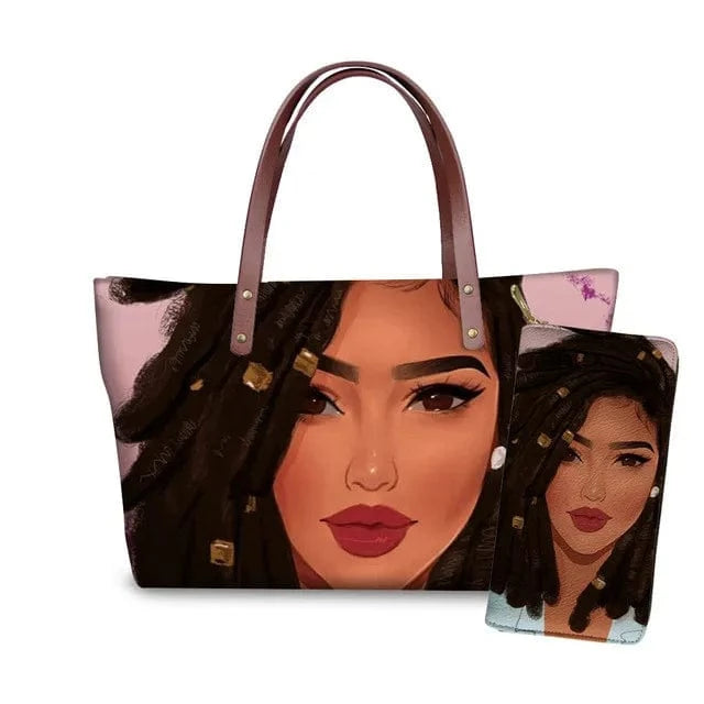 Handbag Customized Printed Handbag Set