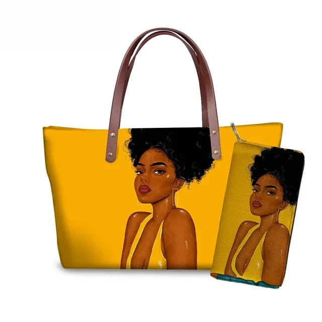 Handbag Customized Printed Handbag Set